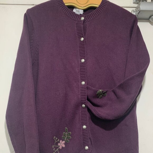 VINTAGE NORTHERN REFLECTIONS EMBROIDERED SWEATER CARDIGANS SIZE L - Picture 6 of 11